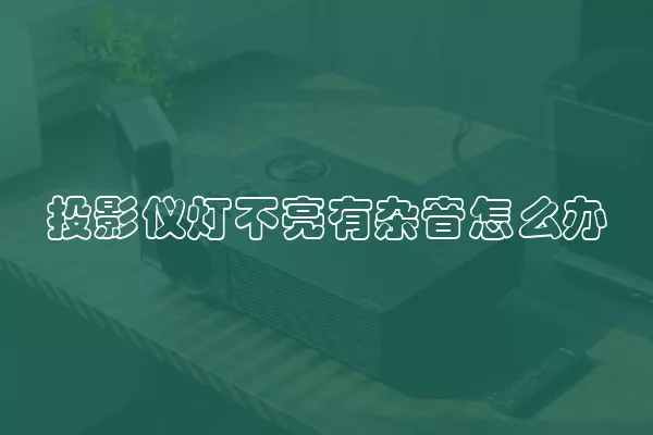 投影仪灯不亮有杂音怎么办