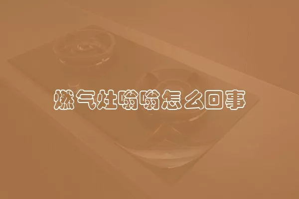 燃气灶嗡嗡怎么回事