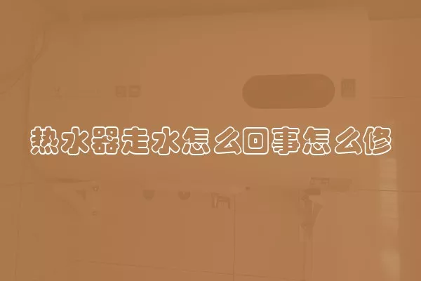 热水器走水怎么回事怎么修