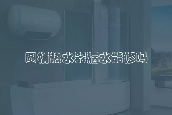 圆桶热水器漏水能修吗