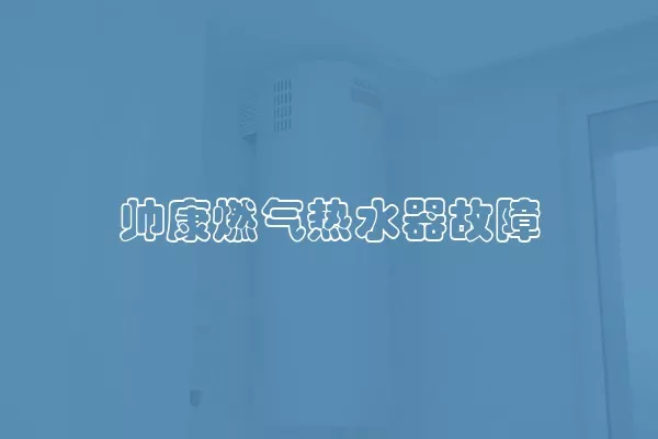 帅康燃气热水器故障