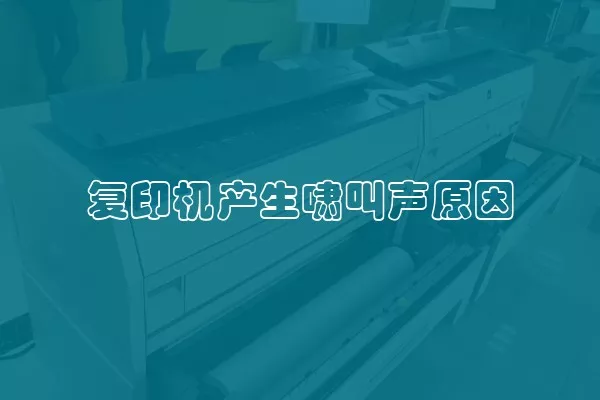 复印机产生啸叫声原因