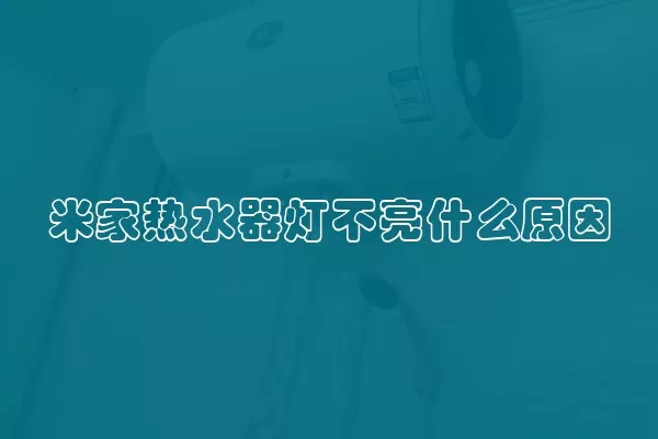 米家热水器灯不亮什么原因