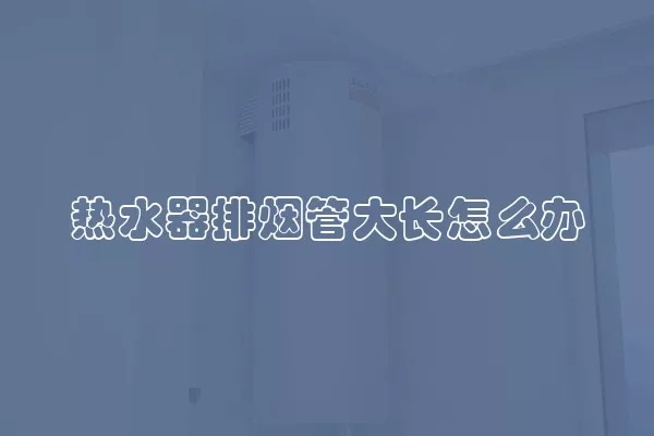 热水器排烟管大长怎么办