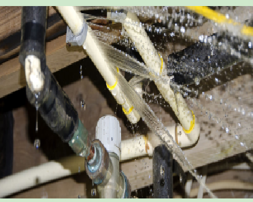 铸铁排水管接头高温漏水补漏方法