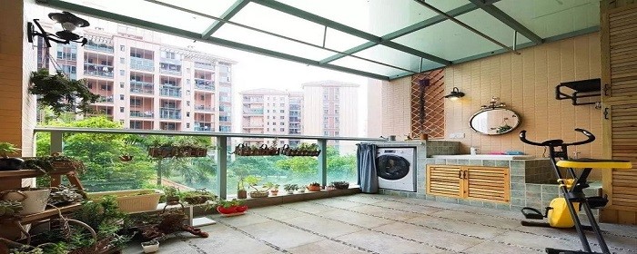 厨房在阳台怎么装修